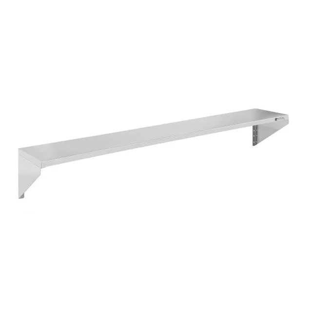 Stainless steel shelf 180 x 30cm reinforced