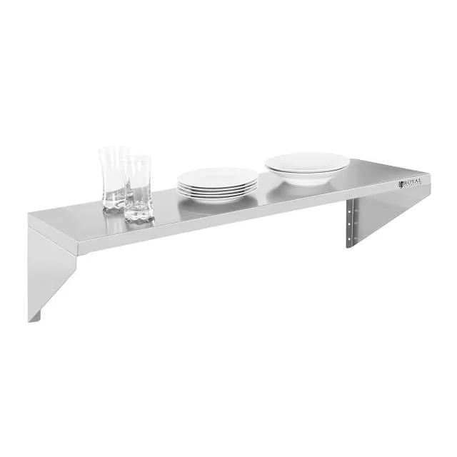 Stainless steel shelf 90 x 30cm reinforced