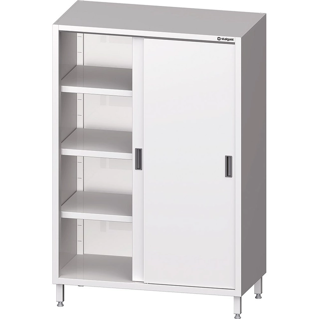 Stainless Steel Storage Cabinet Sliding Doors 110x50x180 Stalgast