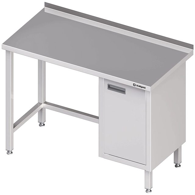 Stainless steel table with a cabinet (P) 160x70 | Stalgast