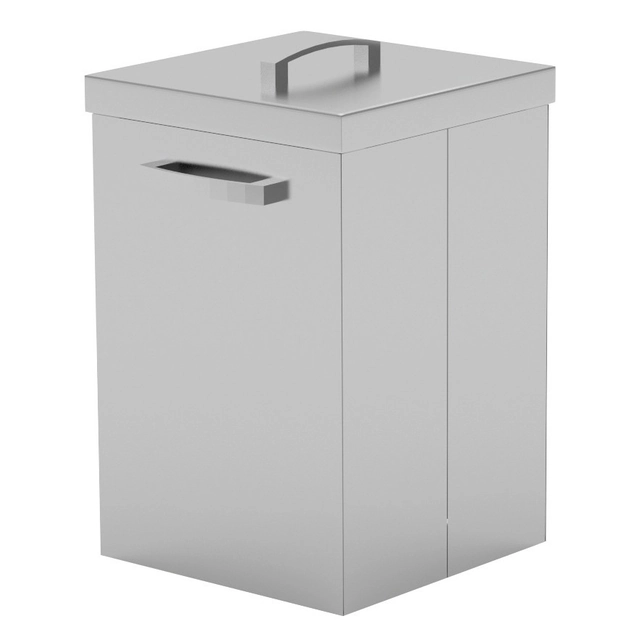 Stainless steel waste bin 40x50x47 Polgast 429045