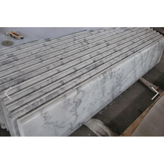 Stair slabs natural stone WHITE MARBLE 100x30