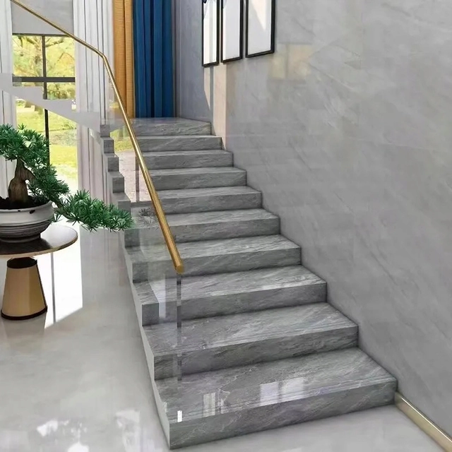Stair tiles 120x30 like stone, HIGH GLOSS