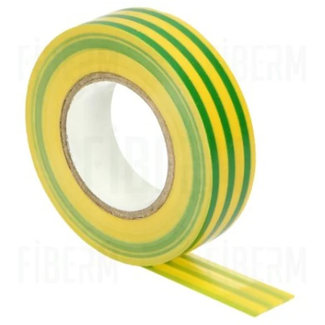 STALCO Nastro isolante giallo-verde 20m