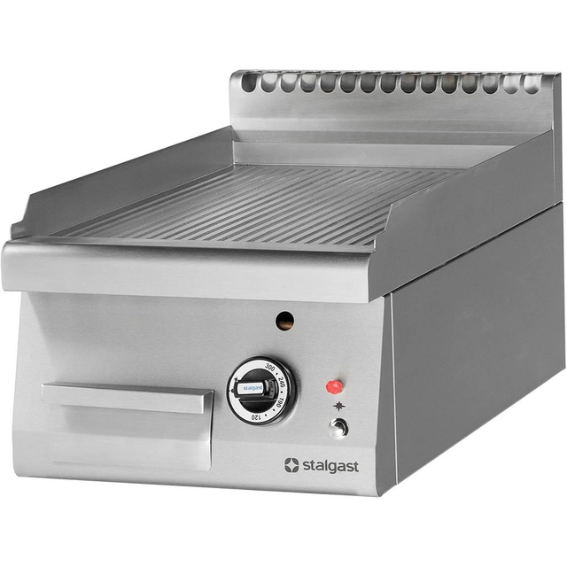 Stalgast gasgrillplaat vermogen 6,5 kW - gegroefd (aardgas)