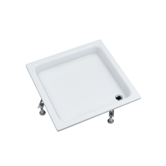 Štandardná akrylátová sprchová vanička Zefir square 90x90x26 hĺbka 12 cm 3.212.Sada obsahuje: akrylátovú sprchovú vaničku, rám L06