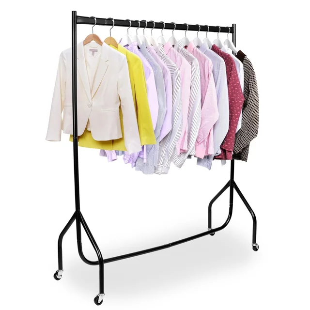 Standing hanger on wheels KOJO black