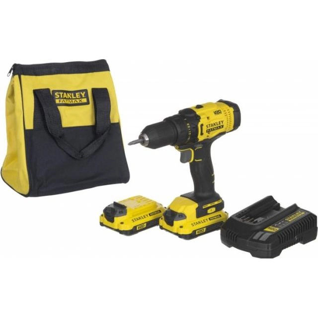 Stanley boremaskine SFMCD700C2S 18 V 2 x batteri 1.5 Ah