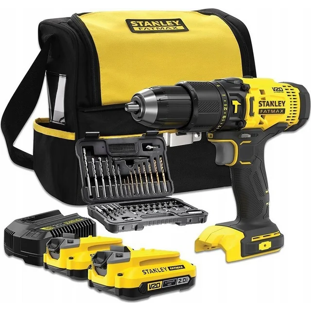 Stanley drill driver SFMCD711DSA 18 V 2 x battery 2 Ah