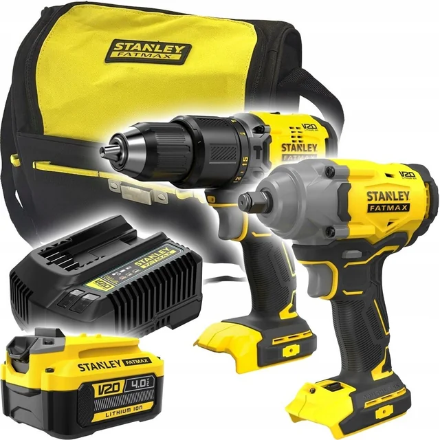 Stanley elværktøjssæt STANLEY SÆT V20 SFMCK217M1S (SFMCD715 + SFMCF920) 1x4,0Ah BAG