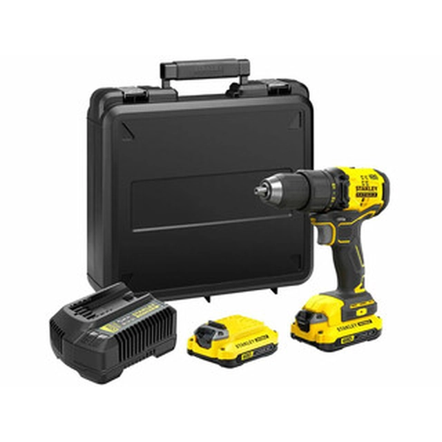 Stanley FatMax SFMCD710C2K-QW cordless drill driver with chuck