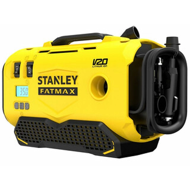 Stanley FatMax SFMCE520B-QW akumulátorový kompresor 18 V | 11 bar | 0,6 l/min | Uhlíková kefa | Bez batérie a nabíjačky