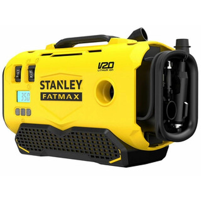 Stanley FatMax SFMCE520B-QW akumuliatorinis kompresorius 18 V | 11 baras | 0,6 l/min | Anglies šepetėlis | Be akumuliatoriaus ir pakrovejaus