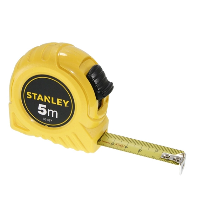 Stanley foldebånd gul 5 m x 19 mm 130497