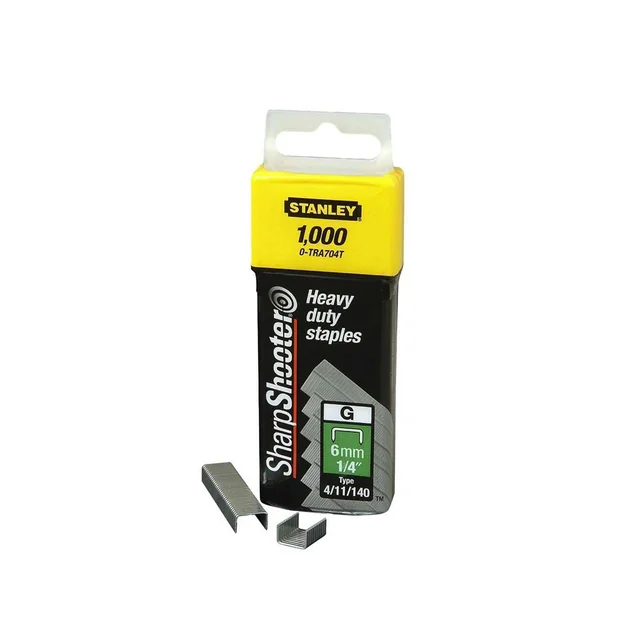 Stanley kabės G tipas (1-TRA706T), 10 mm, 3/8, 1000 vnt