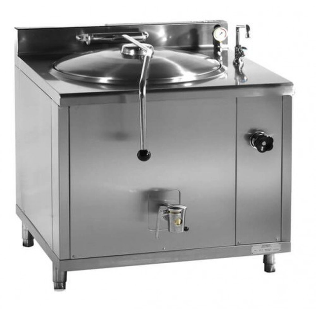 Steam boiling kettle with indirect heating | 100 l | steam consumption ~50 kg/h | 900x900x900 mm | RQLR-101N Resto Quality