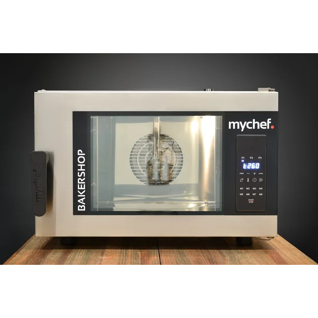 Steam convection oven | bakery | 4x600x400 mm | 6,3 kW | 400 V | Mychef BAKERSHOP AIR-S 4E RD