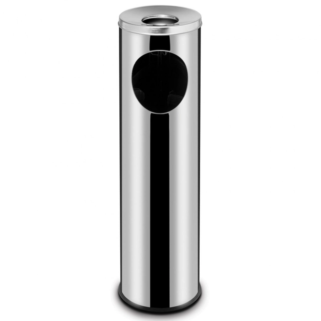 Steel ashtray integrated with a waste bin 15L - Hendi 691380