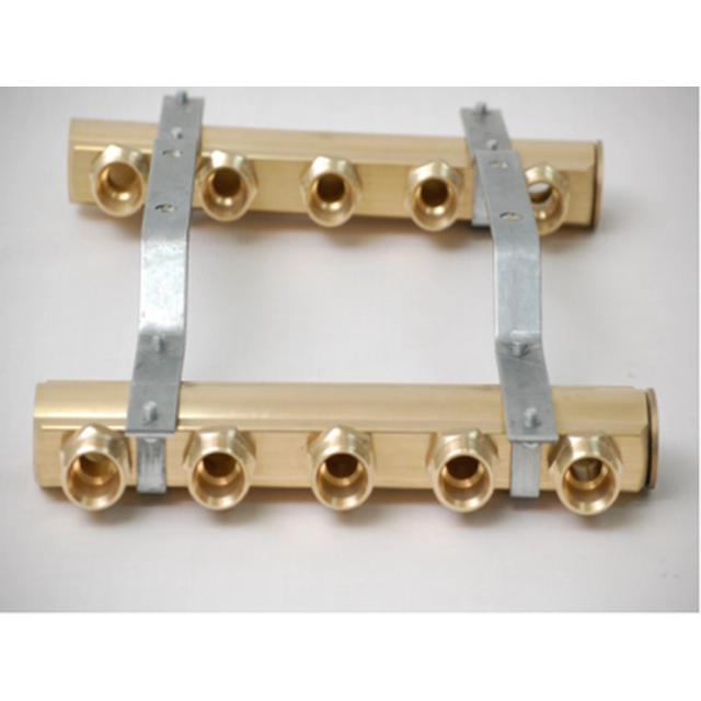 Stenbukkens varmesystem manifold, 10 ringe, ikke justerbar, med nipler