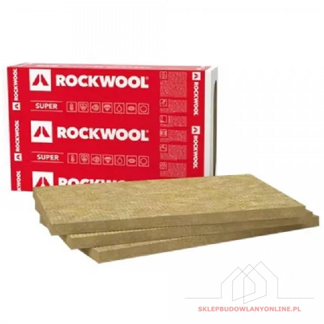 Steprock Super 50mm rock wool, lambda 0.035 W/mK, pack = 2.4 m2 ROCKWOOL