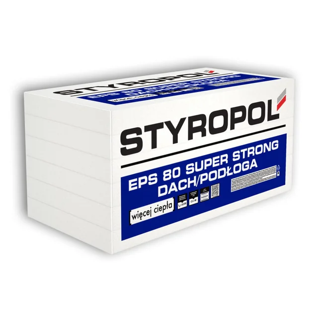 Stiropor plošče Styropol EPS80 Super Strong 1cm