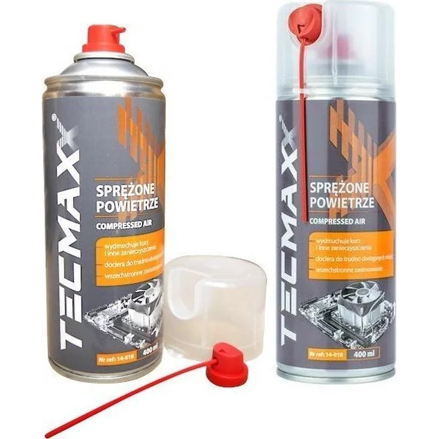 Стиснене повітря TECMAXX 400ml + солома