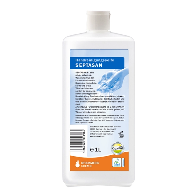 Stockmeier Chemie Septasan bio kézi szappan élelmiszeripari használatra tartalom: 1 l