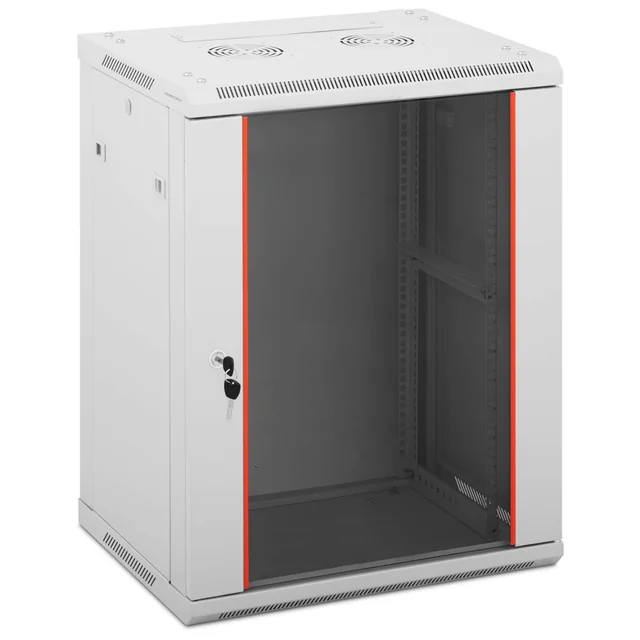 Stojanový inštalačný server RACK skrinka 19'' 15U IP20 až 60 kg 60x45x77 cm