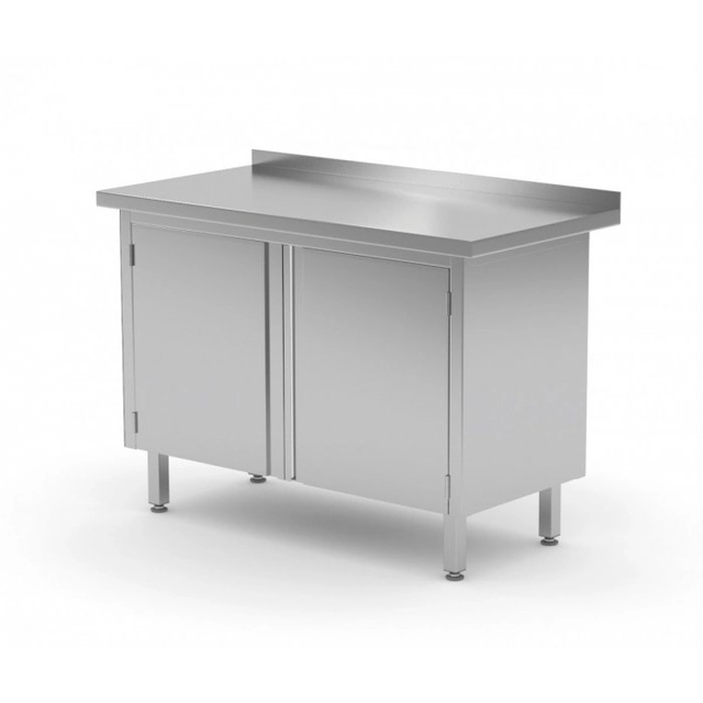 Stół przyścienny szafka z drzwiami na zawiasach 800 x 600 x 850 mm POLGAST 128086-2 128086-2