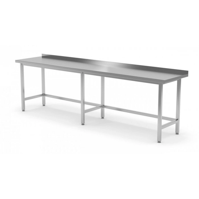 Stół przyścienny wzmocniony bez półki 2200 x 600 x 850 mm POLGAST 102226-6 102226-6