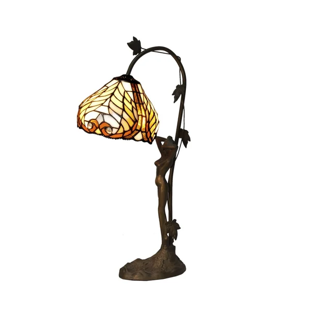 Stolná lampa Viro Dalí Hnedá Zinok 60 W 20 x 54 x 20 cm