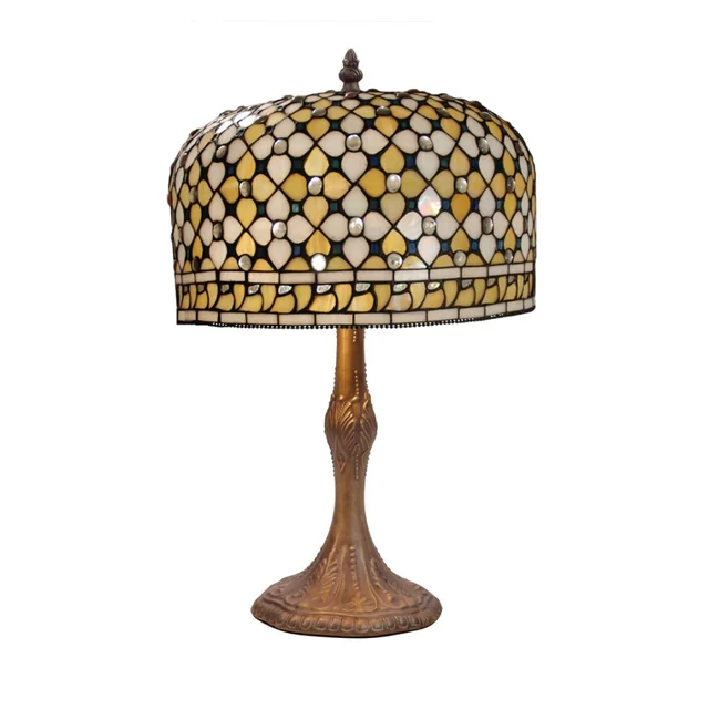 Stolná lampa Viro Queen Biely Zinok 60 W 30 x 50 x 30 cm