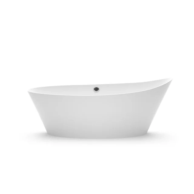 Stone bath Aura Cleone white, 183x74 cm, with overflow