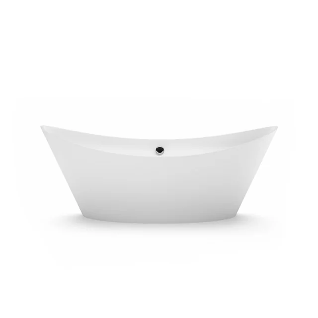 Stone bath Aura Talia white, 191x77 cm, with overflow