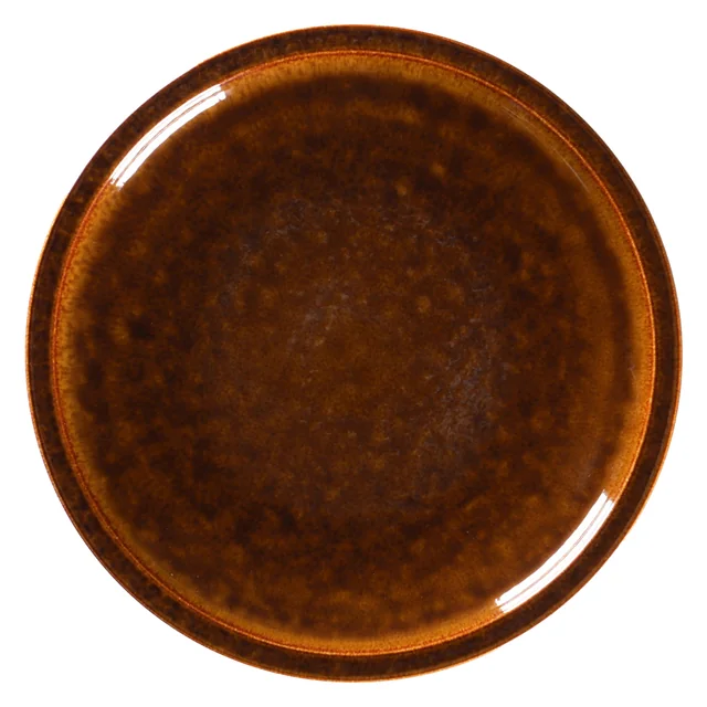 STONE Flat plate 16 cm amber