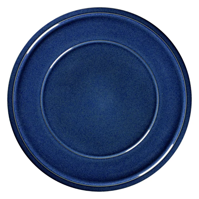 STONE Flat plate, diameter 32 cm, cobalt