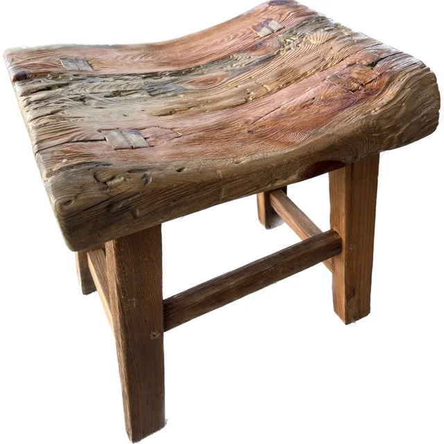 Stool made of old wood