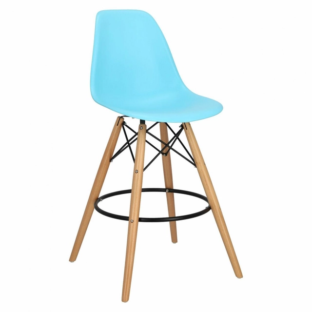 Stool P016W PP ocean blue