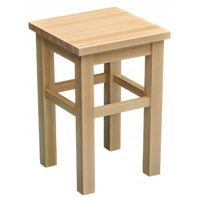 Stool stool, solid beech wood, 55 cm
