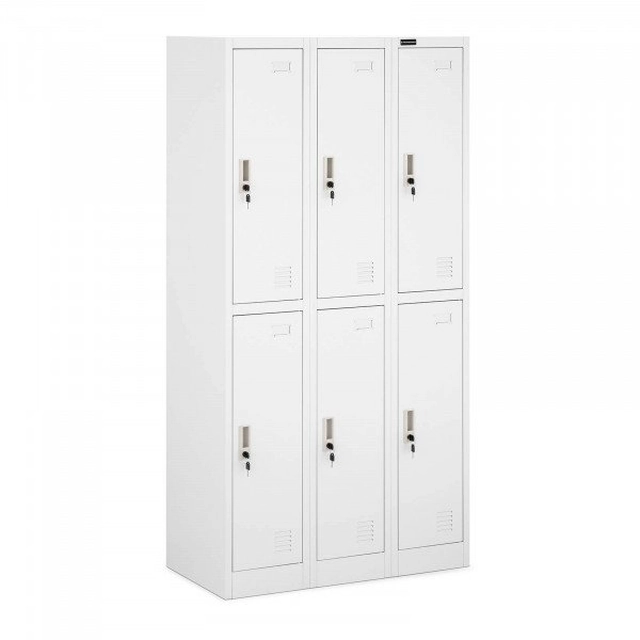 Storage cabinet - 6 compartments - gray - epoxy resin coating FROMM_STARCK 10260240 STAR_MCAB_32