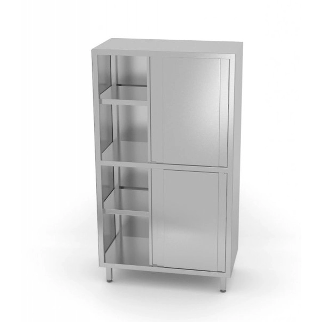 Storage cabinet with partition and sliding door 1000 x 500 x 1800 mm POLGAST 302105 302105