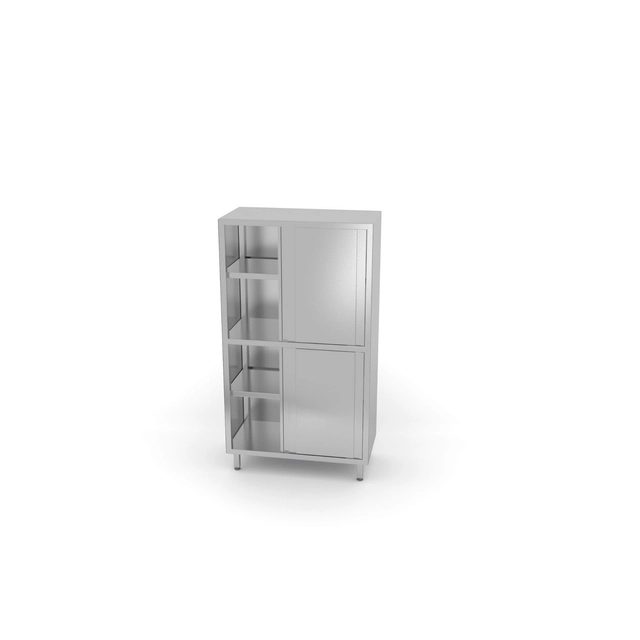 Storage cupboard with partition and sliding doors | 900x600x1800 mm