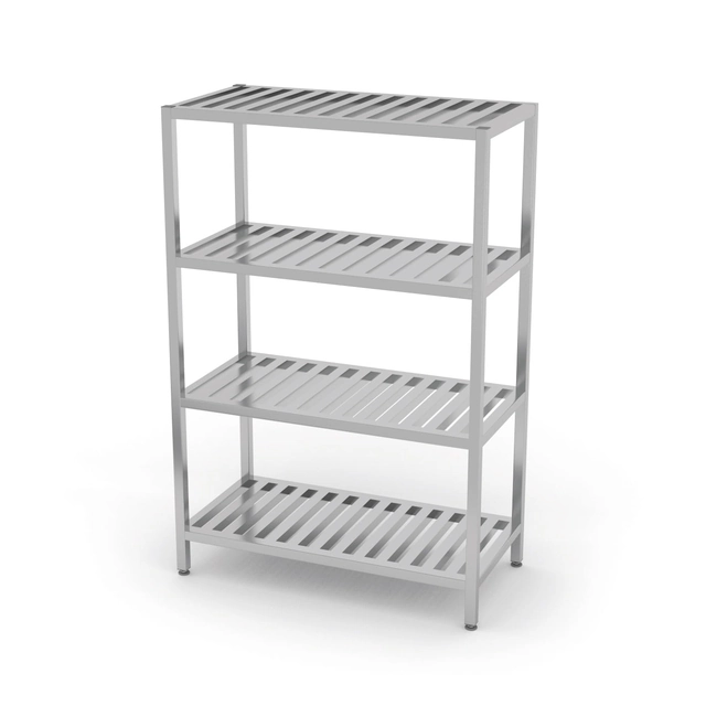 Storage rack, 4 grating shelves | 1400x400x1800 mm