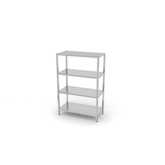 Storage rack, 4 perforated shelves | 700x500x1800 mm