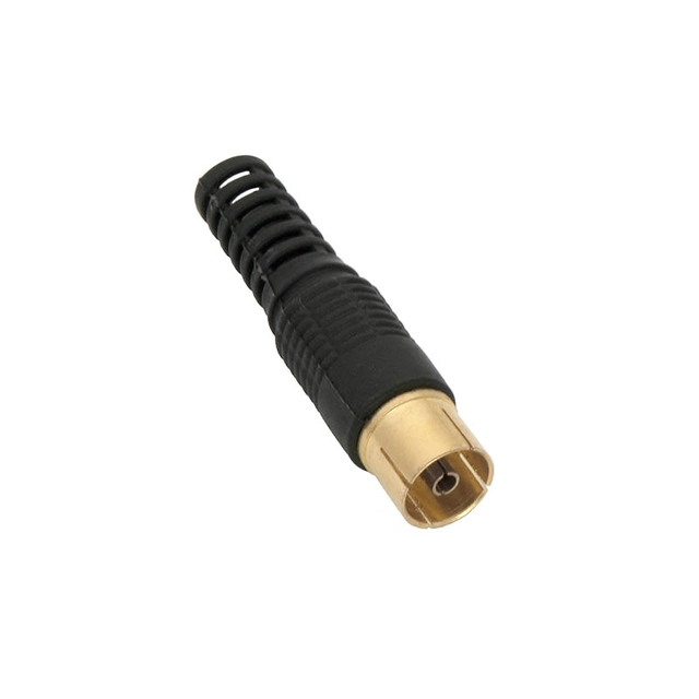 Straight antenna socket BLACK GOLD 50 Pcs