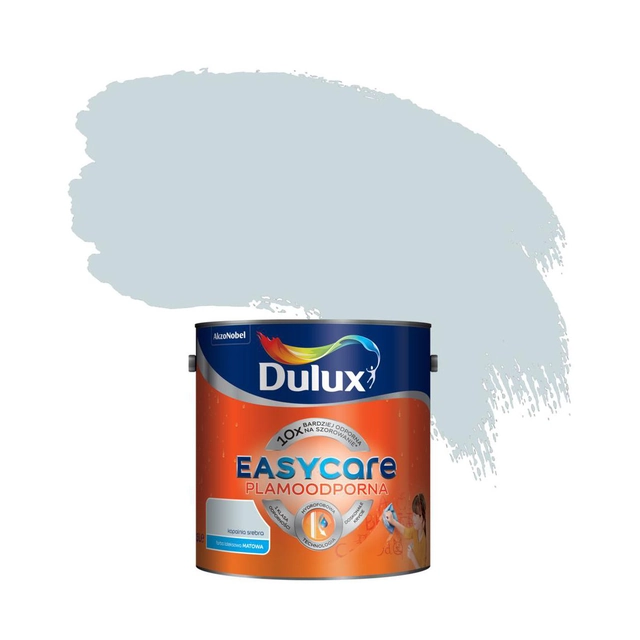 Stříbrná důlní barva Dulux EasyCare 5 l