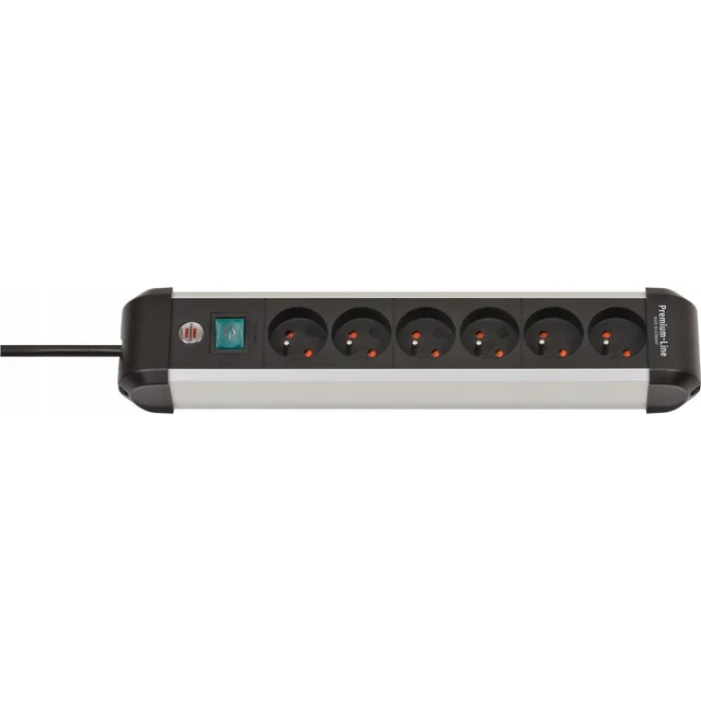 Strømskinne Brennenstuhl BRENNENSTUHL POWER STRIP "PREMIUM-ALU-LINE" 6GN, 3M