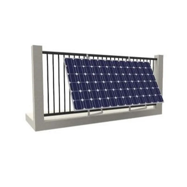 Structura din aluminiu pentru un sistem fotovoltaic de balcon