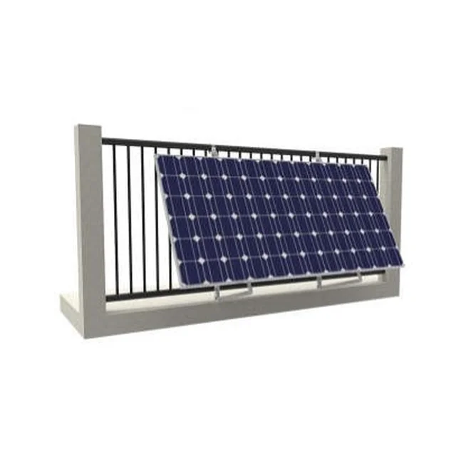 Struttura in alluminio per impianto fotovoltaico su balcone