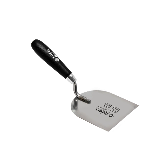 Stucco trowel, stainless steel, wood handle, 100 mm TOTEN